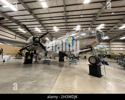 WWII Boeing B29 Superfortress 'Quaker City' der 330. Bomb Group Flugzeuge im Pima Air and Space Museum in Tucson AZ Stockfoto