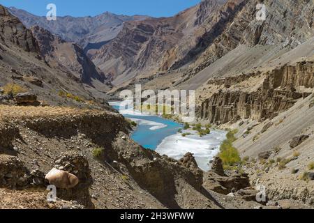 Tsarab Chu Valley Stockfoto