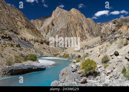 Tsarab Chu Valley Stockfoto