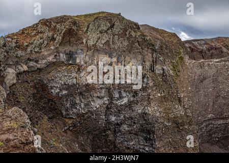 Vesuv-Krater, Neapel, Italien Stockfoto