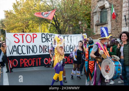 Rom, Italien 30/10/2021: Protestdemonstration gegen den G20-Gipfel. © Andrea Sabbadini Stockfoto