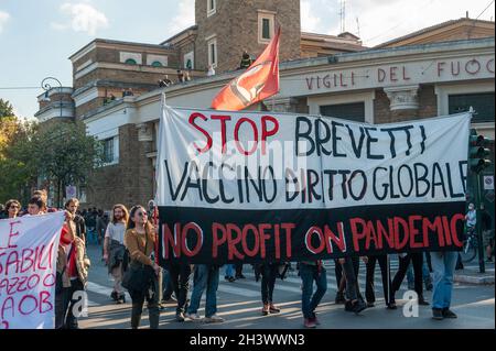 Rom, Italien 30/10/2021: Protestdemonstration gegen den G20-Gipfel. © Andrea Sabbadini Stockfoto