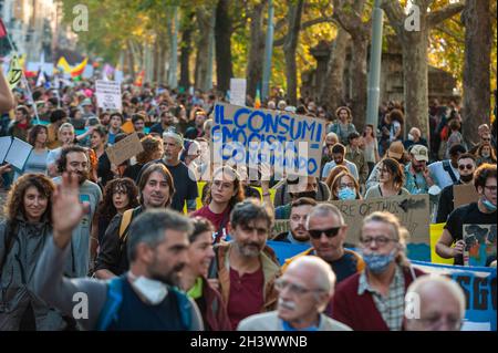 Rom, Italien 30/10/2021: Protestdemonstration gegen den G20-Gipfel. © Andrea Sabbadini Stockfoto