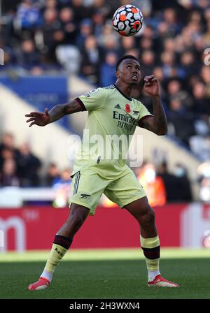 Leicester, England, 30. Oktober 2021. Gabriel von Arsenal während des Spiels der Premier League im King Power Stadium, Leicester. Bildnachweis sollte lauten: Darren Staples / Sportimage Stockfoto