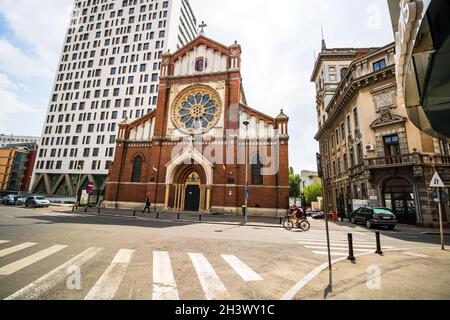 St. Joseph Catholic Cathedral oder Catedrala SF. Iosif in Bukarest, Rumänien Stockfoto
