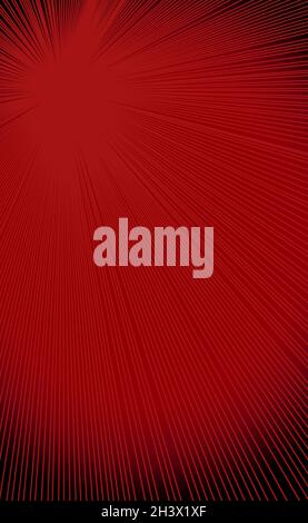 Abstrakter roter und schwarzer Hintergrund mit Linien - Vektor Stockfoto