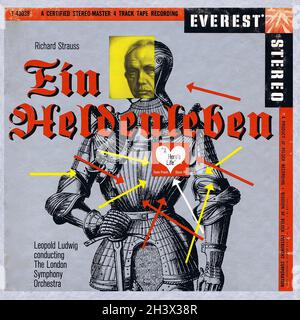 Strauss ein Heldenleben - Ludwig Everest R2R - Klassische Musik Vintage Vinyl Schallplatte Stockfoto