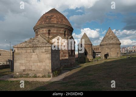 Drei Mausoleen in Erzurum, Türkei Stockfoto