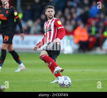 Sheffield, England, 30. Oktober 2021. Oliver Norwood von Sheffield Utd beim Sky Bet Championship-Spiel in der Bramall Lane, Sheffield. Bildnachweis sollte lauten: Simon Bellis/ Sportimage Stockfoto