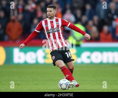 Sheffield, England, 30. Oktober 2021. Oliver Norwood von Sheffield Utd beim Sky Bet Championship-Spiel in der Bramall Lane, Sheffield. Bildnachweis sollte lauten: Simon Bellis/ Sportimage Stockfoto