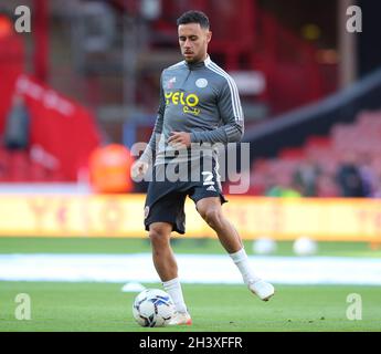 Sheffield, England, 30. Oktober 2021. George Baldock von Sheffield Utd während des Sky Bet Championship-Spiels in der Bramall Lane, Sheffield. Bildnachweis sollte lauten: Simon Bellis/ Sportimage Stockfoto