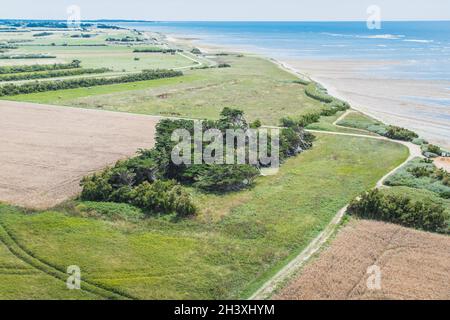 Pointe de Chassiron auf der Insel OlÃ©ron Stockfoto