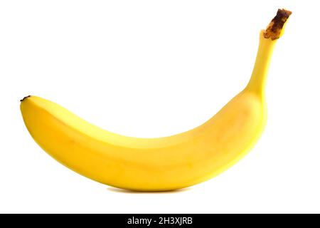 Banane isoliert auf weißem Hintergrund Stockfoto