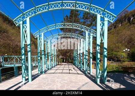 Grüner Park in Borjomi, Georgia Stockfoto