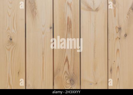 Hintergrund von den vertikalen Holz unbemalten Bretter Stockfoto