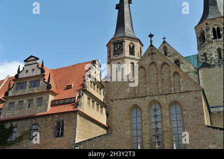 Merseburger Dom St. Johannes und St. Laurentius Stockfoto