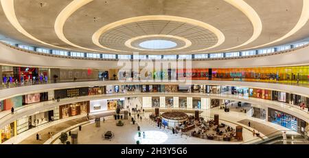 Dubai Mall Luxus-Shopping Panorama Shopping in Vereinigte Arabische Emirate Stockfoto