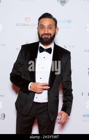 Cyril Hanouna nimmt an der Fotocall während der Global Gift Gala 2021 im Four Seasons Hotel George V am 30. Oktober 2021 in Paris, Frankreich, Teil. Foto von Nasser Berzane/ABACAPRESS.COM Stockfoto