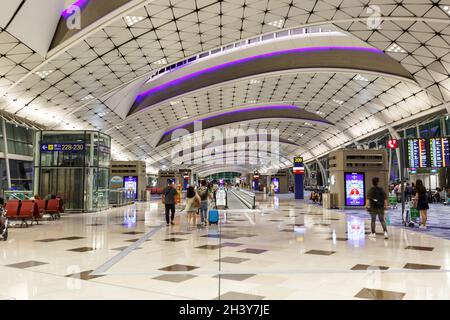 Flughafen Hong Kong Airport Midfield Concourse Terminal in China Stockfoto