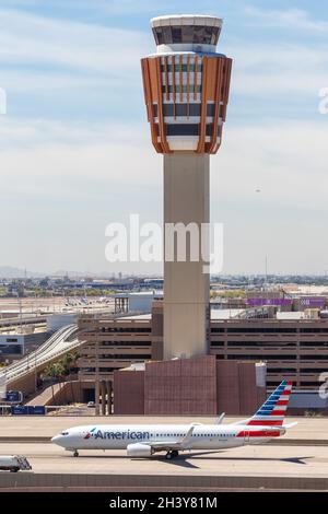 American Airlines Boeing 737-800 Flugzeuge Phoenix Flughafen in den USA Stockfoto