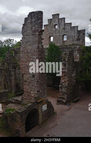 Burgruine im Schwarzwald bei Bad Teinach-Zavelstein, deutschland Stockfoto