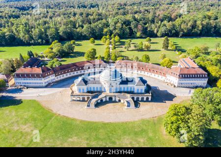 Stuttgart Schloss Solitude Luftaufnahme Stadtarchitektur Reise in Deutschland Stockfoto