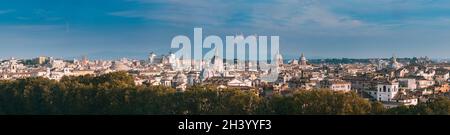 Rom, Italien. Skyline Skyline mit dem Pantheon, der Altar des Vaterlandes und andere berühmte Lanmarks in Alte historische Stadt Stockfoto