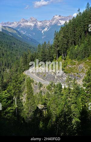 Hahntennjoch, Alpenpass in den Lechtaler alpen, Österreich, tirol Stockfoto