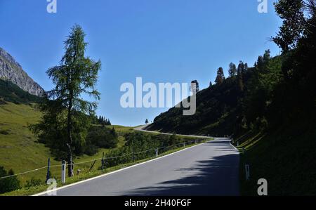 Hahntennjoch, Alpenpass in den Lechtaler alpen, Österreich, tirol Stockfoto