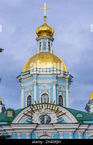 St. Nicholski Marinekathedrale in Sankt Petersburg Stockfoto