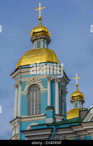St. Nicholski Marinekathedrale in Sankt Petersburg Stockfoto
