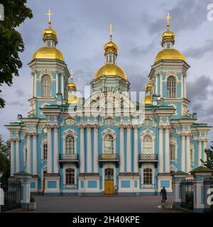 St. Nicholski Marinekathedrale in Sankt Petersburg Stockfoto
