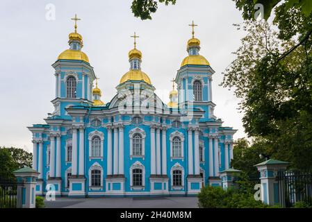 St. Nicholski Marinekathedrale in Sankt Petersburg Stockfoto