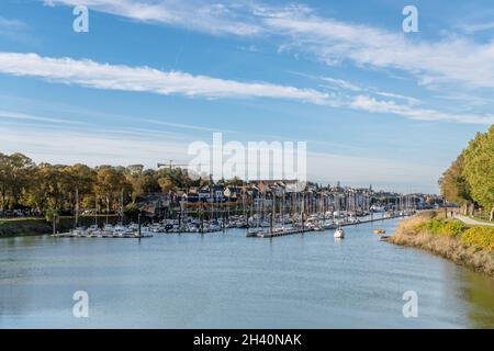 Port de Saint Valéry sur Somme, Frankreich, Hauts de France. Stockfoto