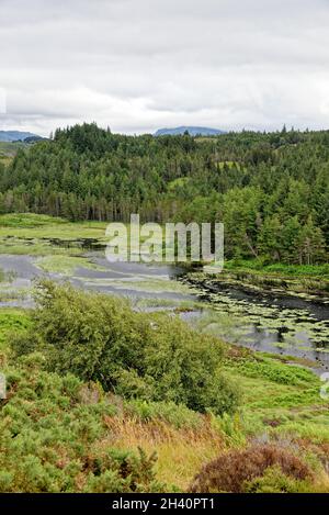 Loch Inchard, ein küstenloch an der Westküste Schottlands, Großbritannien. Eine der Sehenswürdigkeiten der North Coast 500 Fernfahrstrecke. Schottland, Vereinigte Staaten Stockfoto