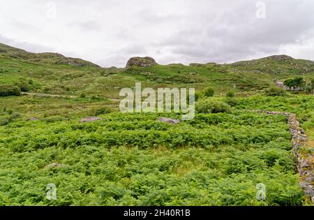 Loch Inchard, ein küstenloch an der Westküste Schottlands, Großbritannien. Eine der Sehenswürdigkeiten der North Coast 500 Fernfahrstrecke. Schottland, Vereinigte Staaten Stockfoto