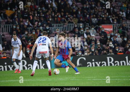 Barcelona, Spanien. Oktober 2021. Spanische Liga Santander between Barcelona vs Alaves at Camp Nou Stadium, 30. Oktober 2021, Barcelona, Spanien Credit: CORDON PRESS/Alamy Live News Stockfoto