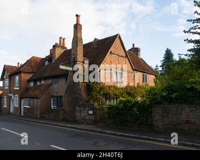 Milton's Cottage Fachwerkgebäude aus dem 16. Jahrhundert im Dorf Chalfont St Giles in Buckinghamshire, ehemaliges Wohnhaus des Schriftstellers John Milton, heute Museum Stockfoto