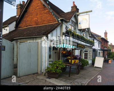 Feathers Free House and Flower Shop Hauptstraße Chalfont St Giles Buckinghamshire England Großbritannien Stockfoto