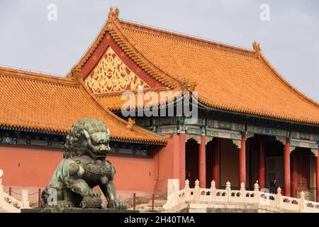 Palast in der Verbotenen Stadt, Peking Stockfoto