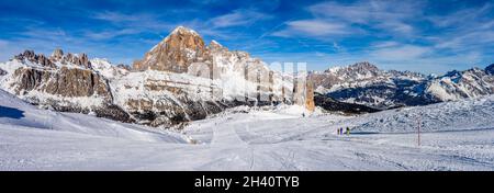 Cinque Torri und Tofane Stockfoto