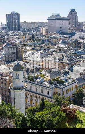 Blick über die Altstadt von Genua Stockfoto