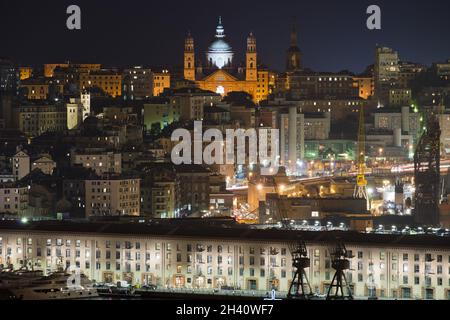 Stadtbild von Genua Stockfoto