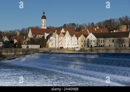 Panorama von Landsberg am Lech Stockfoto