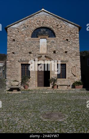 Kirche in Borgio Verezzi Stockfoto