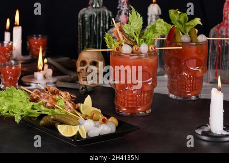 Bloody Mary – Gruselige Halloween-Party Stockfoto