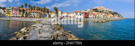 Das maritime Dorf Porto Maurizio Stockfoto