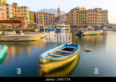 Das ligurische Dorf Camogli Stockfoto