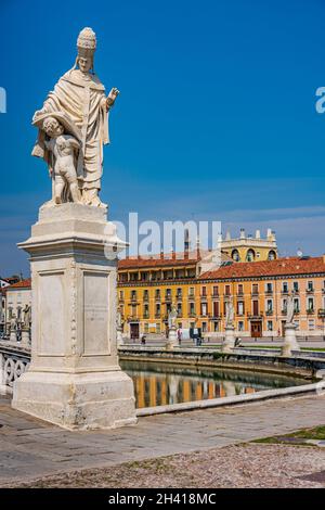 Prato della Valle, Platz in Padua Stockfoto