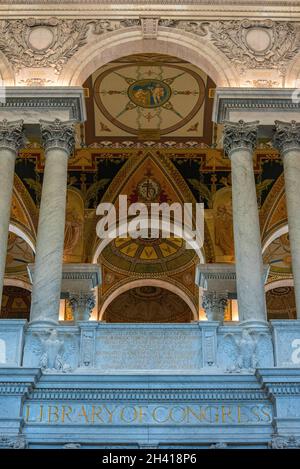 In der Library of Congress in Washington DC, USA Stockfoto